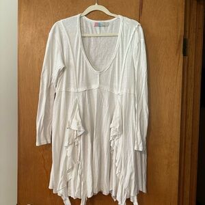 FP Beach White Long Sleeve Top